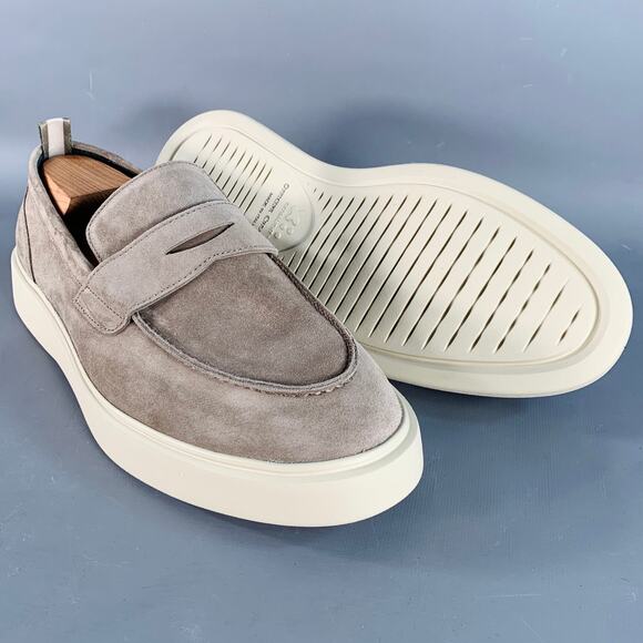 Officine Creative Gray Suede Loafers main image 8